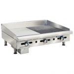 Imperial Widew Thermostatic Half Ribbed and Half Smooth Natural Gas Griddle ITG-18-GG18