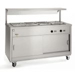Parry Sliding Door Electric Hot Cupboard With Full Bain Marie Top 123 KG