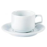 porcelite Stacking Cup & Double Well Saucer