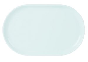 Porcelite narrow oval plate