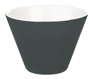 porcelite conic bowls black